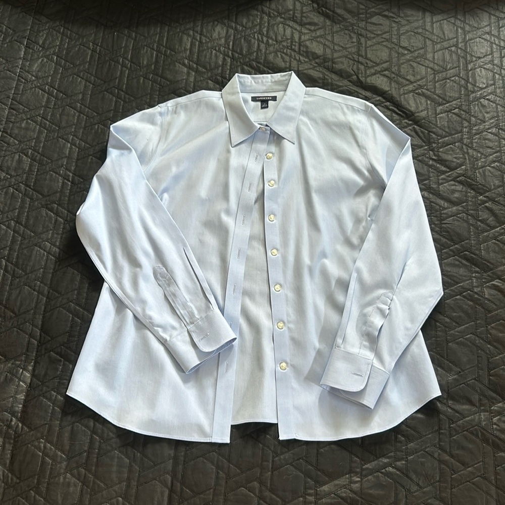 Land’s End Blue Oxford Shirt